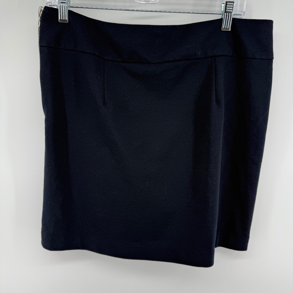 Banana Republic Black Sheath Skirt Zipper Detail Business Casual Sizeโ 12